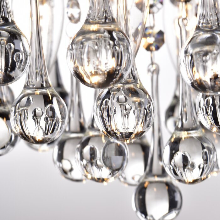 Scelene 4 Lights Flush Mount- Black