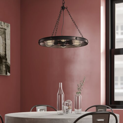 Achos 6 light Wheel Shape Chandelier