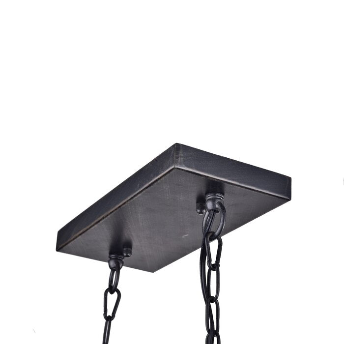 Angelia 8 Light Chandelier- Black