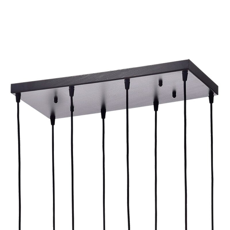 Aegaeon 8 Light Chandelier-Black