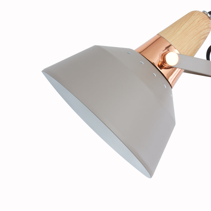 Moderno 1 Light Satin Light Gray Tree Floor Lamp