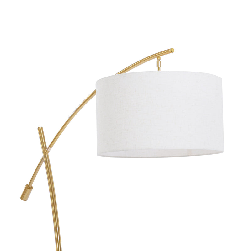 Moderno Copper finish Arched Floor lamp