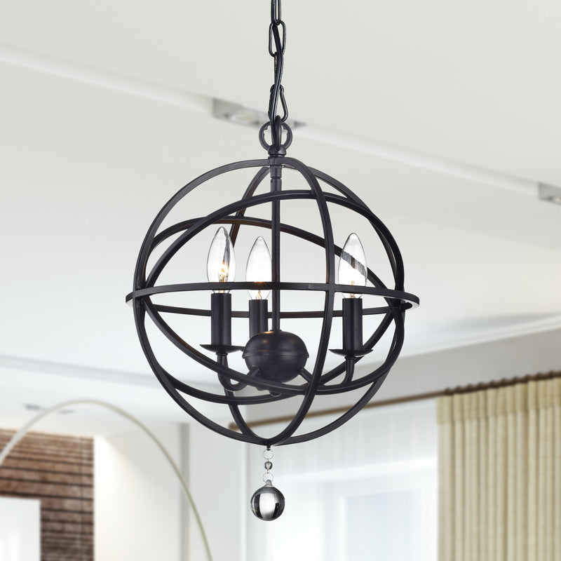 Boreas 3 Lights Globe Pendant