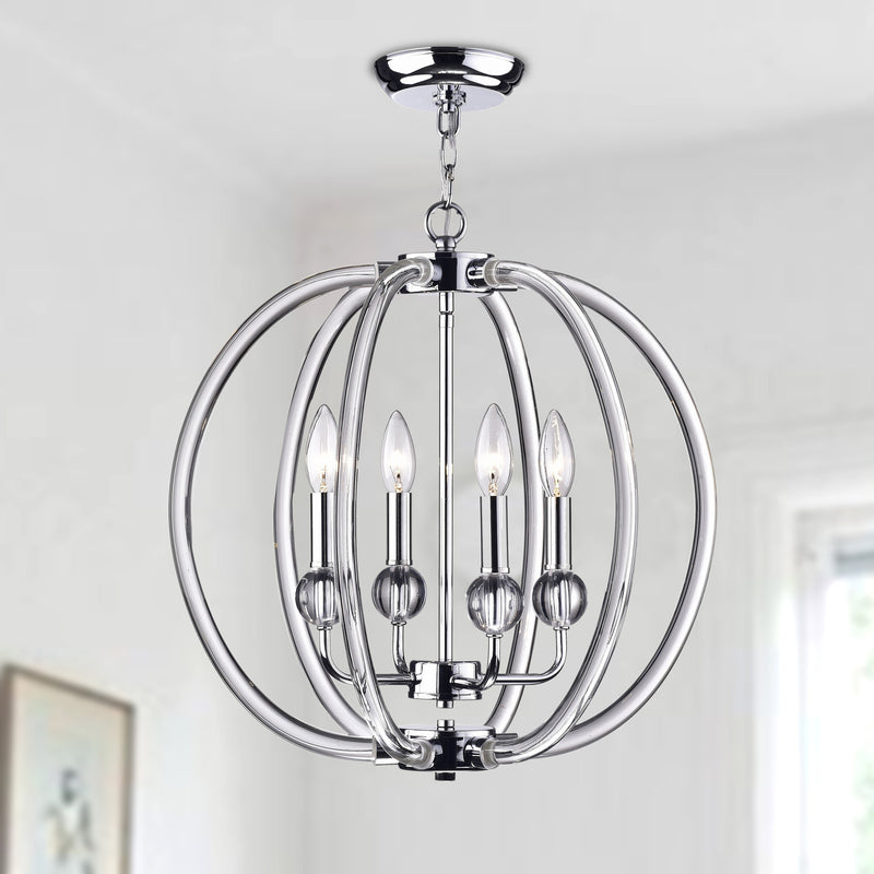Cirus 4 Light Semi-Flush Globe Pendant