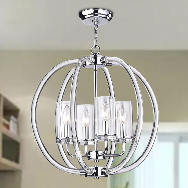 Rhea 4 Light Semi-Flush Pendant