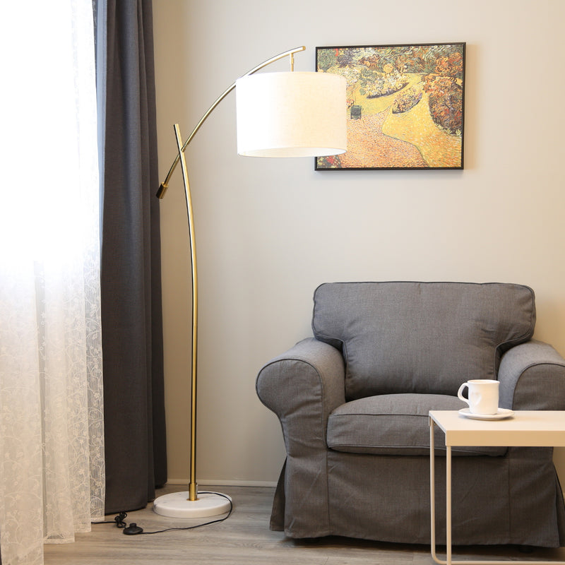 Moderno Copper finish Arched Floor lamp