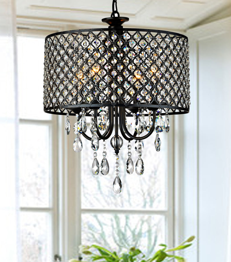 Pluto 4 Light Drum Chandelier
