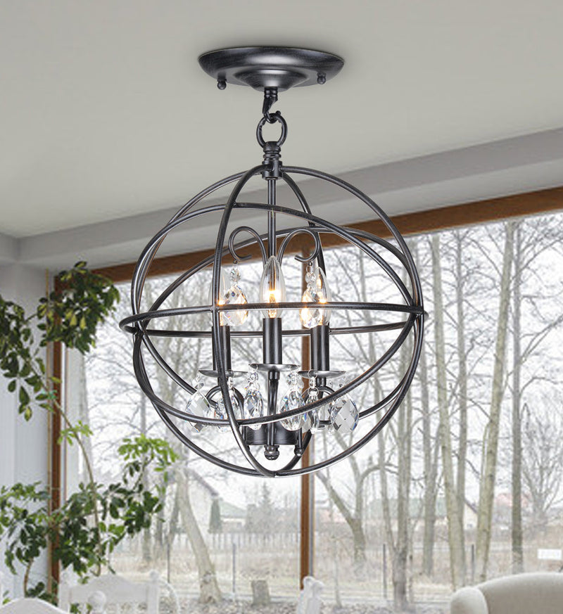 Deimos 3-Light Globe Pendant