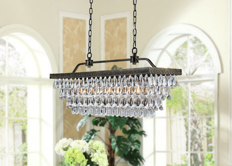 Hemera 4 Light Crystal Chandelier