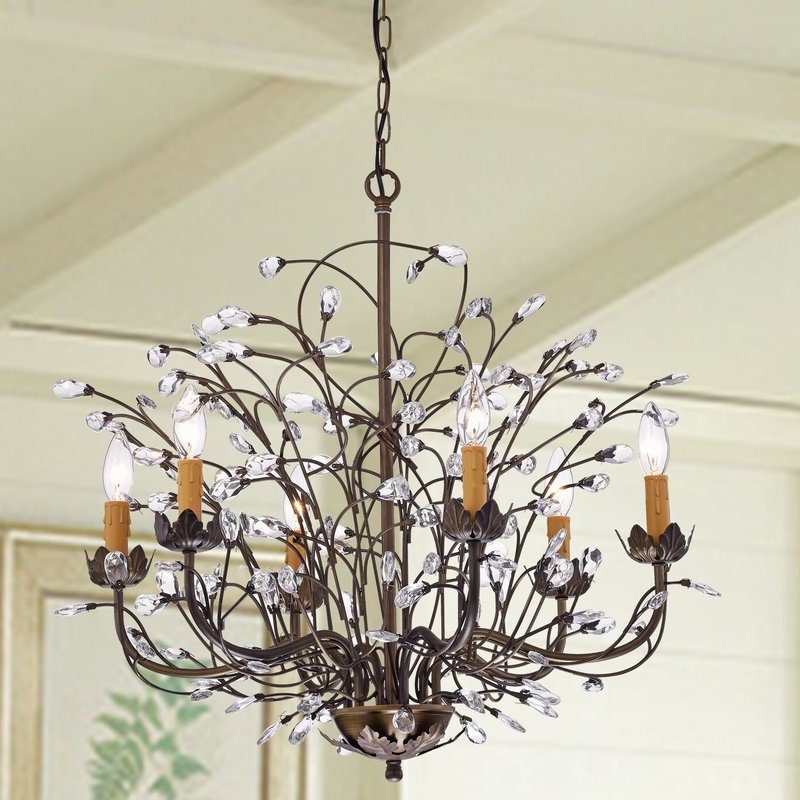 Ceto 6 Light Candle Chandelier