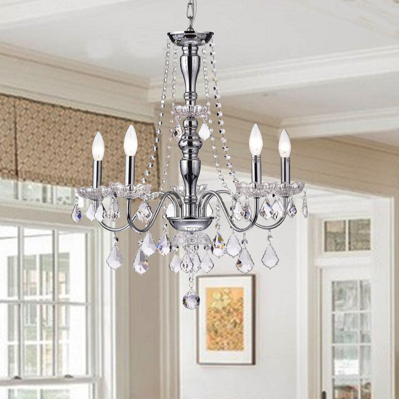 Stheno 5 Light Candle Chandelier